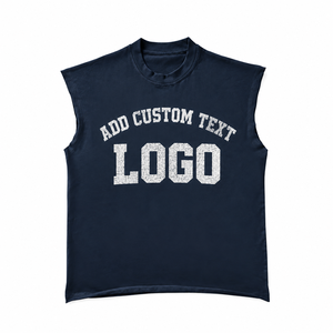 Camiseta sin mangas de algodón para hombre con logo personalizado, estilo musculoso, para gimnasio, culturismo, entrenamiento, fabricante de chalecos cortados. - Product Image 1