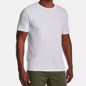 Camiseta deportiva Shamsher de algodón grueso, estilo urbano, con bordado desgastado, personalizable, para gimnasio, lisa, tallas grandes. - Product Image 4