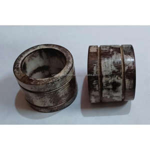 Anillos para Servilletas de Madera Ecológicos con Curva Cilíndrica Profunda |   Accesorios de Mesa Geométricos y Elegantes para Fiestas y Decoración Moderna - Product Image 3