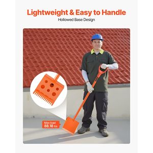 Lot de 4 pelles à tuiles avec poignée en D, haute dureté 45 #   Découpeur de toiture en acier léger et facile à utiliser pour déchirer les toitures - Product Image 4