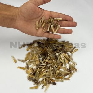 Puntas de Cuerno de Búfalo Blanco Claro, Duraderas y Hechas a Mano, de Alta Calidad, para la Fabricación de Monturas de Gafas, Componentes Naturales para Gafas NHE - Product Image 4