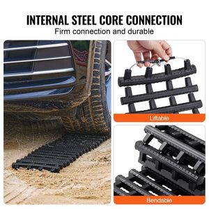 Tappetini di Trazione in Materiale TPR da 7 TON (Coppia) per Recupero Pneumatici di Veicoli Stradali/Auto/Pickup/SUV/Camper - Rampe e Scale - Product Image 5