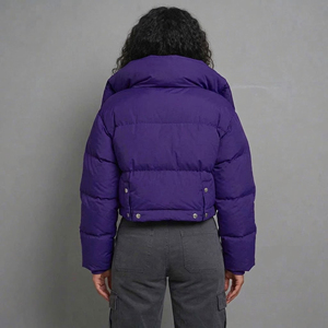 Veste d'hiver matelassée en coton teinté, ultra-chaude, imperméable, élégante et personnalisée pour femmes, respirante et légère. - Product Image 4