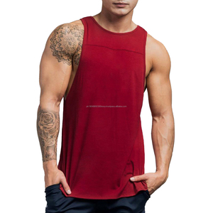 Modern Summer Fitness <b>Gym</b> Tank Tops <b>for</b> <b>Men</b> Custom Made Breathable Polyester <b>Vests</b> Singlets OEM ODM Back Sublimation Knitted - Product Image 1