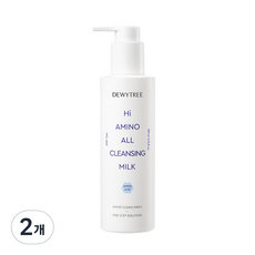 Dewytree High Amino All Cleansing Milk 200ml X 2 pezzi Detergente viso per pulizia profonda - Product Image 1