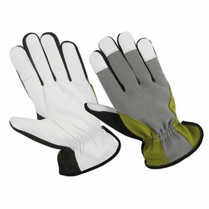Guantes de Trabajo, Guantes de Seguridad de Cuero de Alta Calidad, Cuero Granulado, Blanco y Negro, Protección para las Manos - Product Image 4