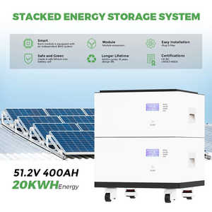 Batería de Litio Apilable My Store HR de 51.2v 400Ah 600Ah de Capacidad, Sistema de Almacenamiento de Energía Solar para el Hogar de 10kW 30kW 50kW, Color Blanco - Product Image 6