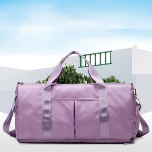 Elegante borsa da Yoga Unisex di grande capacità impermeabile con separazione a secco e bagnato per viaggi Fitness interni ed esterni - Product Image 5