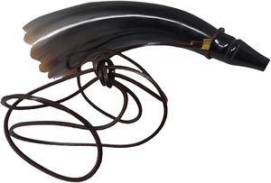 Corneta de Cuerno de Buey Vikinga Nórdica Hecha a Mano, Corneta Medieval para Sonidos de Toro, Corneta de Vaca Pulida y Portátil para Tocar - Product Image 4