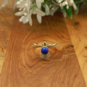 Handmade Brass Gemstone <b>Ring</b> Wholesale, Sunburst Design Bohemian <b>Ring</b>, Natural Stone <b>Ring</b> Multi Color, <b>Tiger</b> <b>Eye</b> Lapis Moonstone - Product Image 4