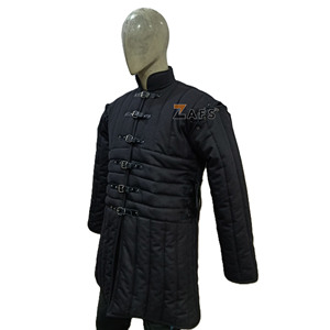 เสื้อกั๊กแกมเบสันยุคกลาง ผ้าฝ้ายหนานุ่ม แจ็คเก็ตอคีตัน แขนยาว ชุดเกราะ คอสเพลย์งานรีเนซองส์ ทนทาน สวมใส่สบาย - Product Image 3