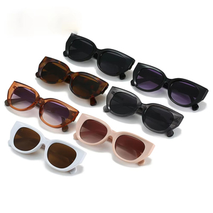 Lunettes de soleil rectangulaires œil-de-chat 2025 – Vente en gros, logo personnalisé, style vintage, lunettes de luxe de créateur, pour femmes et hommes - Product Image 2