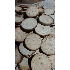 Sous-verres en panneaux de bois écologiques, très demandés |   Planche à découper ronde, lisse, solide et durable en bois naturel - Product Image 4