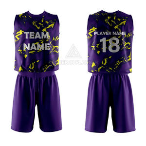 ชุดวอลเลย์บอลสำหรับเล่นกีฬากลางแจ้ง ทำจากผ้าโพลีเอสเตอร์ พิมพ์โลโก้ตามสั่ง คุณภาพสูง - Product Image 3