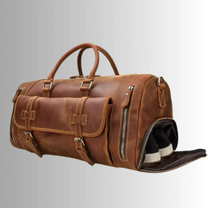 Bolsa de Viaje de Cuero de Lujo, Bolsa de Lona de Cuero Multifuncional, Bolsa de Equipaje de Cuero Genuino en Venta con la Mejor Calidad OEM - Product Image 2