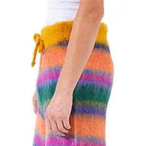 Pantalones Cortos de Mohair al por Mayor B2B, Diseño de Bloques de Color en Contraste, Estilo Urbano Moderno, Color Personalizado al por Mayor - Product Image 3