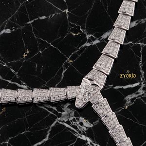Luxury Geometric Diamond Lariat <b>Necklace</b> for Women White Gold <b>Statement</b> Jewelry American European Designer Bridal Fashion Neckla - Product Image 2