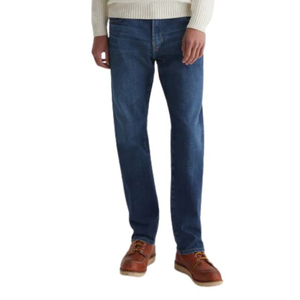 กางเกงยีนส์ทรงตรงเอวกลาง รุ่นใหม่ OEM ODM แฟชั่นสำหรับผู้ชาย ผ้าเดนิมยืด ใส่สบาย ระบายอากาศได้ดี ผลิตจากผ้าฝ้าย 100% เหมาะสำหรับฤดูร้อนและฤดูใบไม้ร่วง - Product Image 1