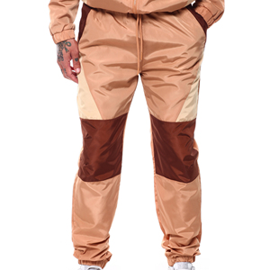 2026 Men's Hooded Color Blocking Windproof Track Suit Sporty Polyester Jacket and Pants <b>Set</b> Autumn Wear - Product Image 6
