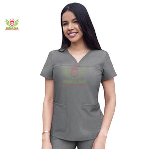 ชุดยูนิฟอร์มแพทย์โรงพยาบาลทันตกรรมคุณภาพสูงแบบใหม่ปี 2026 พร้อมโลโก้สั่งทำ OEM ไซส์ XL สำหรับแพทย์ชายหญิง ชุดพนักงานร้านเสริมสวย ผลิตจากโพลีเอสเตอร์/คอตตอน - Product Image 6