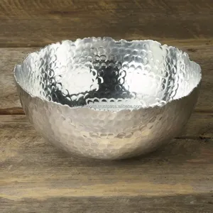 High End Vintage Metal Bowl Elegant Decorative Accent for Dining <b>Table</b> Display Designer Safe Plated Disposable Shopping - Product Image 2