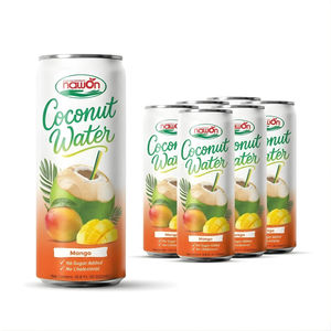 Refreshing Coconut Water with Watermelon Juice Canned 320ML Coconut Vietnam for Export OEM Private Label Service Free Sample - Product Image 2