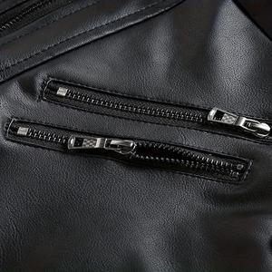 Chaqueta de Cuero Genuino de Alta Calidad para Hombre, Fabricantes de Ropa, Chaquetas Bomber Impermeables de Estilo Urbano Personalizadas y Extra Grandes - Product Image 4