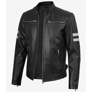 2026 OEM <b>Top</b> Trending Genuine Black Cowhide <b>Leather</b> Jacket For Men's <b>High</b> Quality Low MOQ Plus-Size Winter Fashion Heated Jacket - Product Image 3
