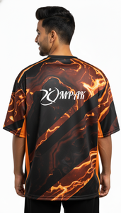 Camiseta Premium de Estilo Urbano, Sublimada, Holgada, Informal y Moderna para Hombre - Product Image 4