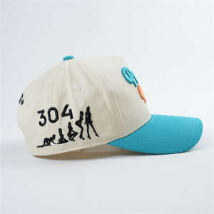 Casquettes personnalisées avec logo brodé en relief, chapeaux personnalisés avec logo brodé 3D en relief, casquettes de baseball personnalisées pour hommes à calotte haute - Product Image 5