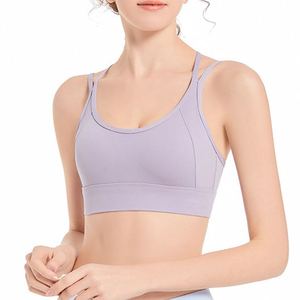 Soutien-gorge de sport grande taille pour femme, dos croisé, pour yoga et fitness, sous-vêtements de sport pour femme - Product Image 3