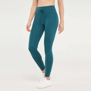 Wholesale Customized Skinny Lace Active Yoga <b>Pants</b> Stretch High Waist Workout Leggings <b>Women</b> Breathable Casual Leggings - Product Image 3