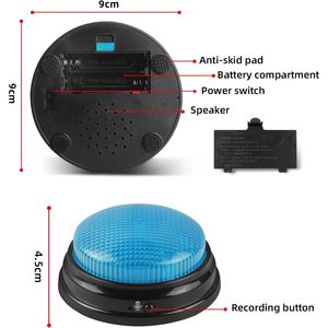 Juego de 4 Botones de Respuesta Grabables Personalizados para Noches de Juego Familiares, Preguntas y Respuestas, y Eventos Educativos - Product Image 3