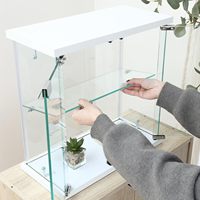 Vitrine moderne TMG-G256 avec éclairage LED intégré et verre trempé – Meuble de maison très prisé pour villa, salle à manger, salon, hôtel