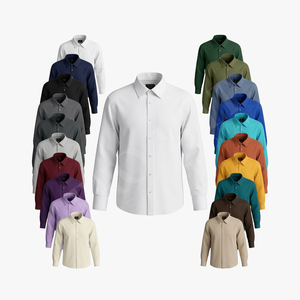 Camisas de Vestir Personalizadas con Logotipo, Diseño Impreso, Franela, Manga Larga, 100% Algodón, Cuello en V, Secado Rápido, Elegantes - Product Image 1