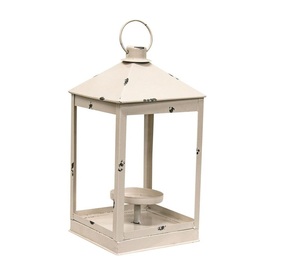 Nouvelle Tendance 2026 : Lanterne à Bougie Métallique avec Finition Blanche, Lanternes à Bougie Métalliques pour Décoration Extérieure et Intérieure, Personnalisables - Product Image 1