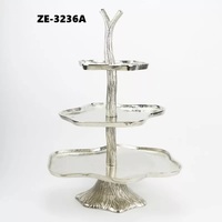Support à gâteau en fer de qualité supérieure, écologique, pour événements, traiteur, boulangerie, finition lisse, plateau de présentation de desserts, compatible four, ZAHID EXPORTS ZE-3506S