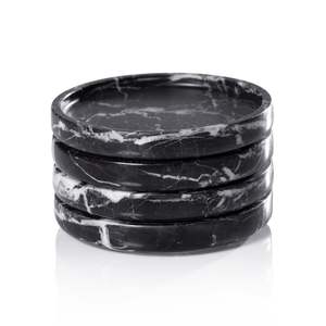 Midnight Marble Luxury <b>Square</b> Resin Coasters-Non-Toxic & Eco-Friendly - Product Image 3