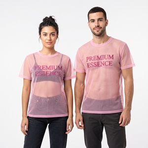Lightweight Breathable See Through Tops Sheer <b>Mesh</b> Sexy T <b>Shirts</b> Transparent Fashion Casual See Through Embroidery Tee <b>Shirt</b> - Product Image 6