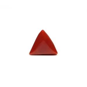Natural Red Coral Oval Cabochon Loose Gemstone 11.15 Carat for Fine Jewelry - Product Image 2