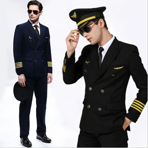 Uniformes de cockpit unisexes 100 % polyester personnalisés pour les compagnies aériennes, dernier design, tailles sur mesure, logo de haute qualité, prix bas, service OEM, livraison en 7 jours - Product Image 1
