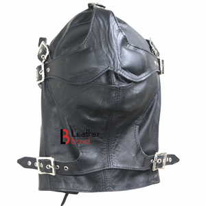 Black Sheep LBH-1008 Cagoule de cosplay anime en cuir de vachette véritable pour homme adulte, avec sangles dorsales réglables, écologique - Product Image 3