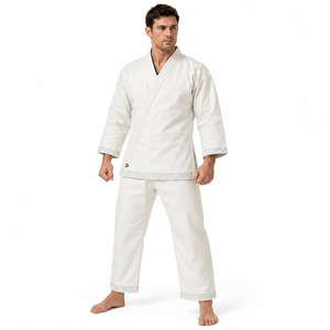 Dravelle Industry Judo Uniform Adult Unisex <b>White</b> 100% Cotton 240g Durable Regular Fit Breathable Quick Dry Lightweight Kit - Product Image 4
