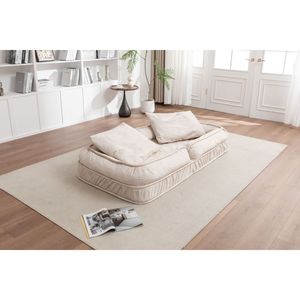 Upholstered Adult Pet Dog Bed 5 Adjustable Position & Massage <b>Pillow</b> <b>Bean</b> <b>Bag</b> Floor Sofa with 2 Soft <b>Pillows</b> for Living Room Use - Product Image 4