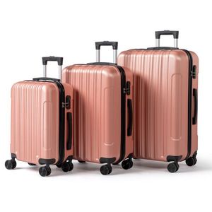 Three 28-Inch Detachable Wheels 20/24/28 Inch <b>ABS</b> Trolley Case with Non-TSA Lock Textured Matte Finish Available in All Sizes - Product Image 1