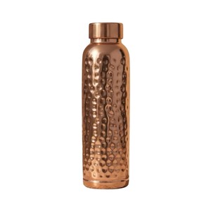 Handcrafted Honeycomb Textured Pure Copper Water Bottle Bulk Wholesale Premium Quality Indian Artisan <b>Drinkware</b> For Home - Product Image 2