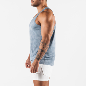 Cotton Tank Tops Gym /Exercise Fitness Sports <b>Vest</b> with Wide Shoulder Round Neck Sleeveless Shirt Casual Wear Tank To - Product Image 2
