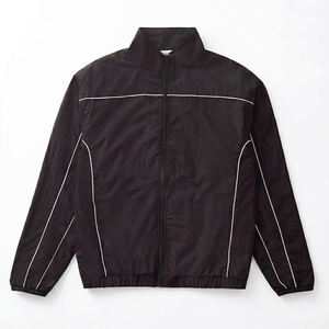 Most Selling Custom Logo Black White Lining Men's Nylon <b>Wind</b> <b>Breaker</b> Trousers Sets Breathable Outwear Men Set Streetwear Jackets - Product Image 2