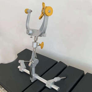 Medical Grade Surgical Skull Clamp Head Fixation Equipment Set with <b>Adjustable</b> Arm and <b>Table</b> Mount for Brain and Spine Surgery - Product Image 1