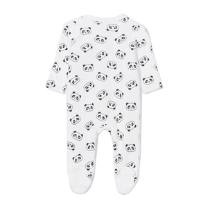 Long Sleeve Unisex Baby Crossover Bodysuit 100% Cotton Anti-Bacterial Eco-Friendly Snap Button Side Closure Cross Shape Infant - Product Image 3